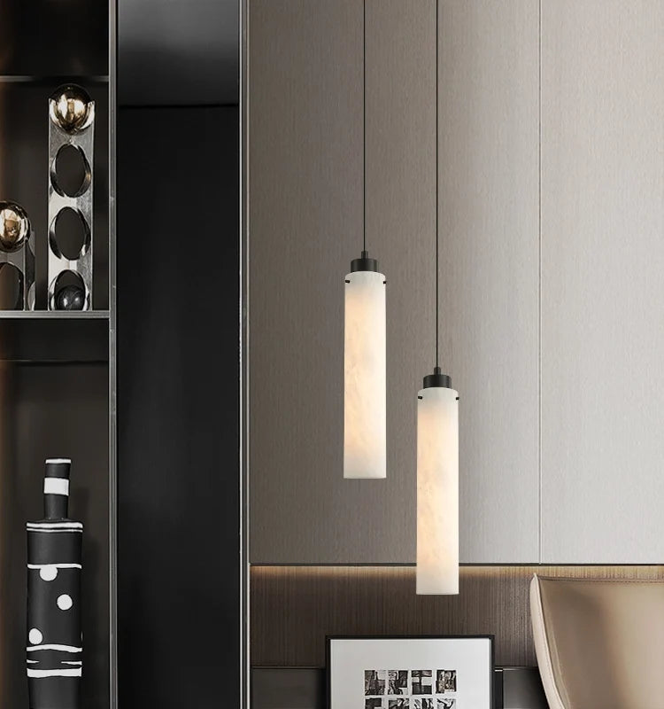 Simple Alabaster Pendant Lamp