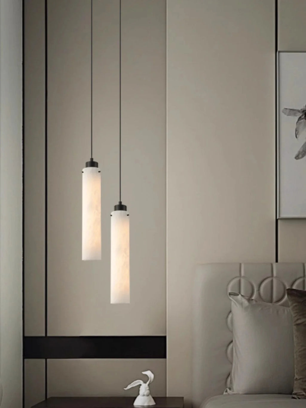 Simple Alabaster Pendant Lamp