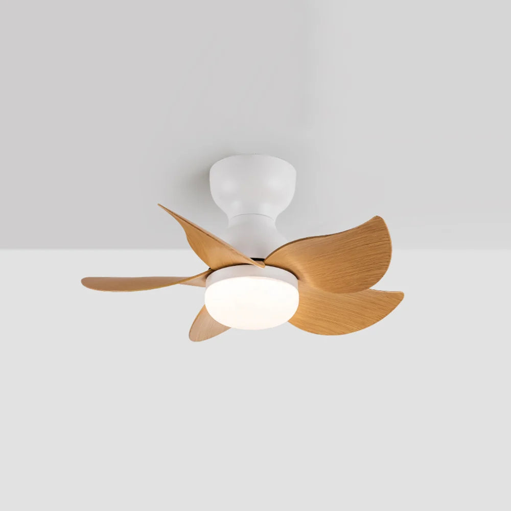 Small 5 Blades Ceiling Fan Lamp