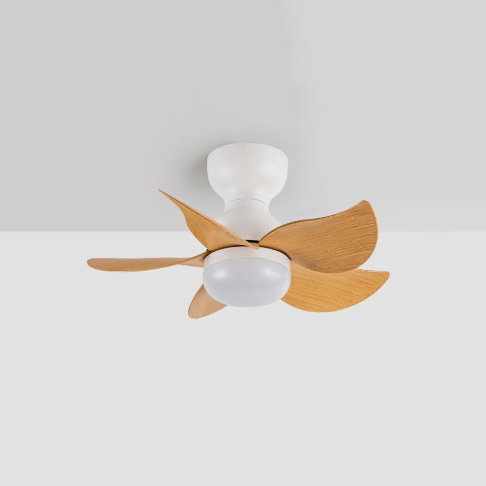Small 5 Blades Ceiling Fan Lamp