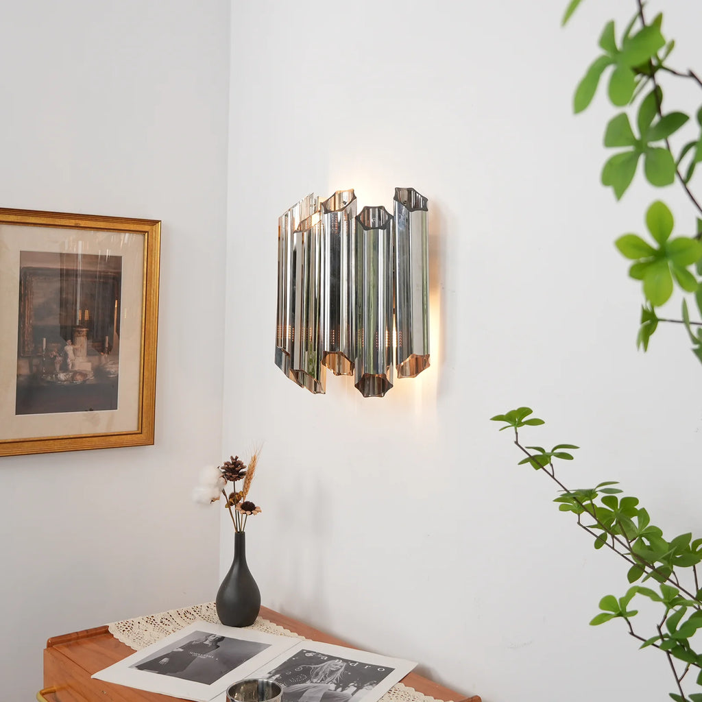 Smoked Mirror Palermo Wall Light