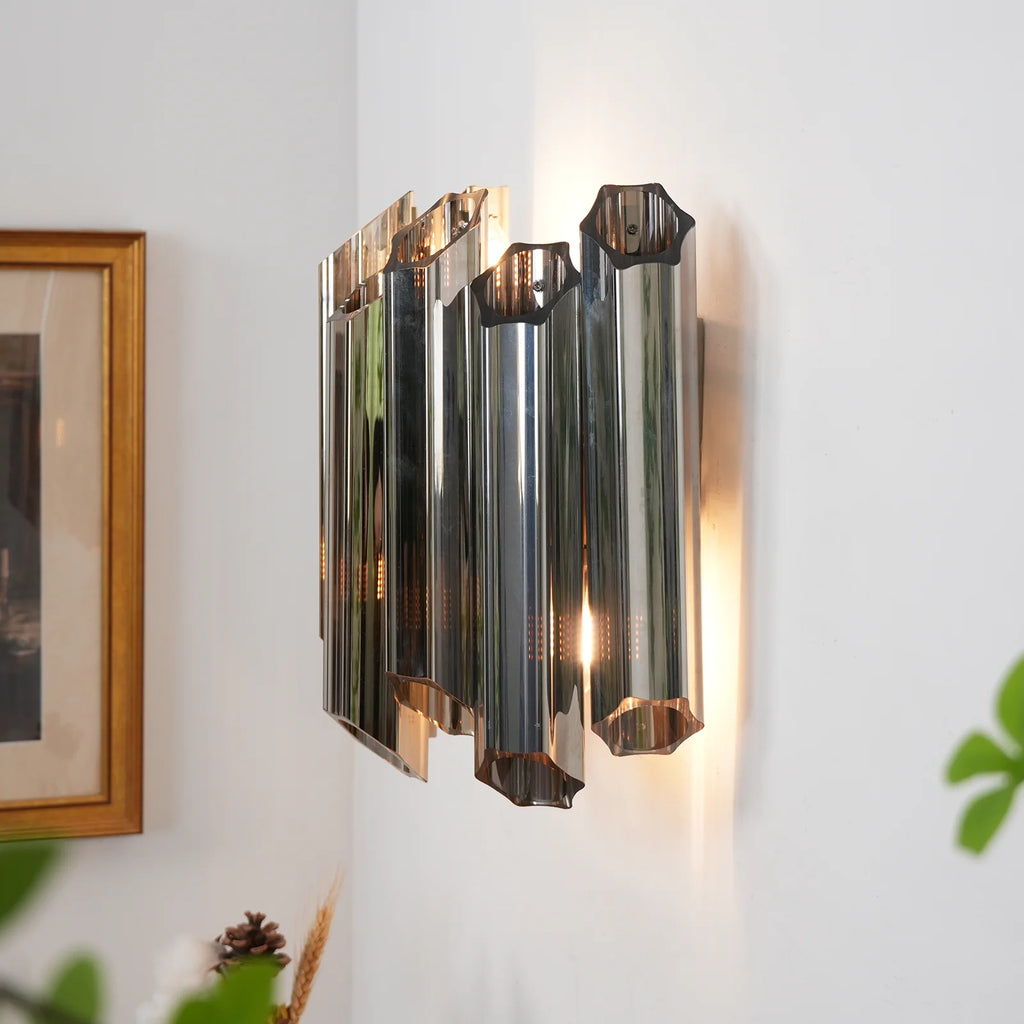 Smoked Mirror Palermo Wall Light