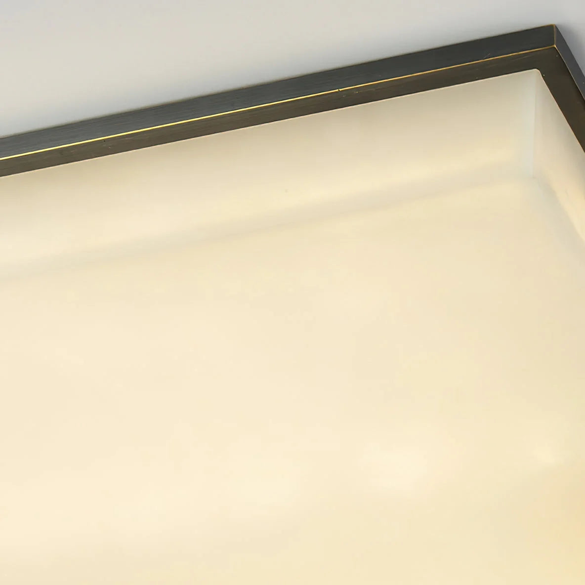 Arle Square Alabaster Black Ceiling Lamp