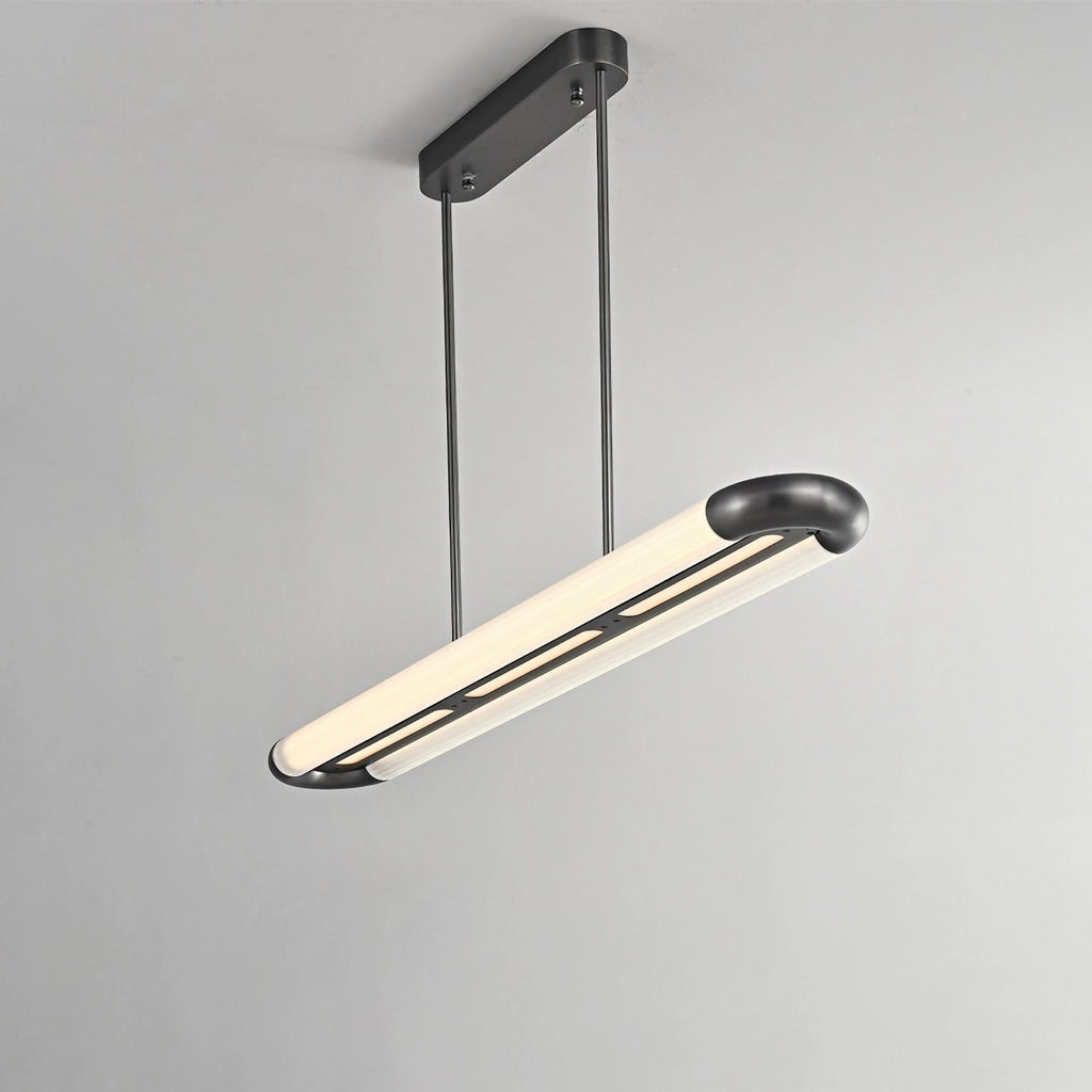 Stainless Steel Long Strip Pendant Light