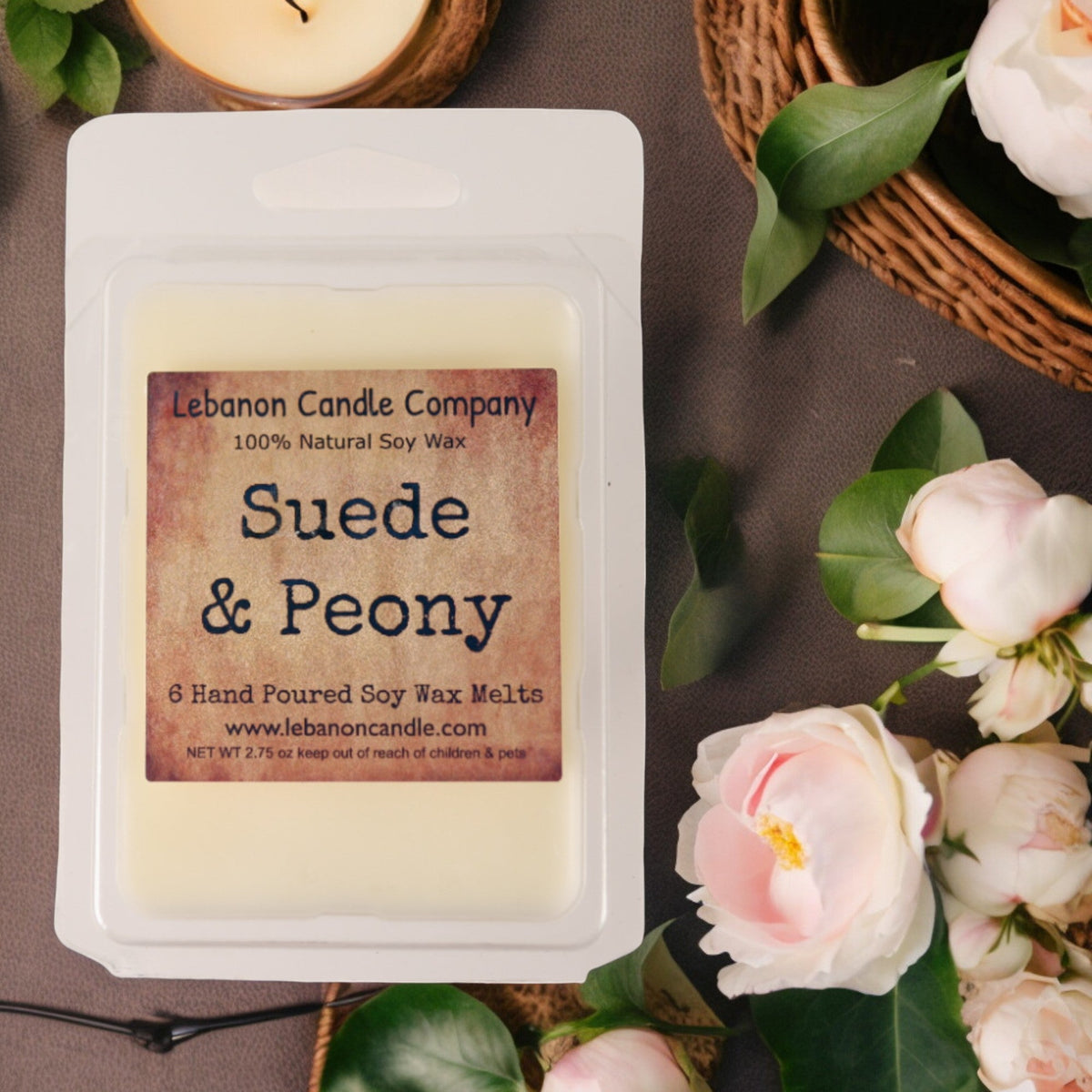 Suede & Peony Wax Melt