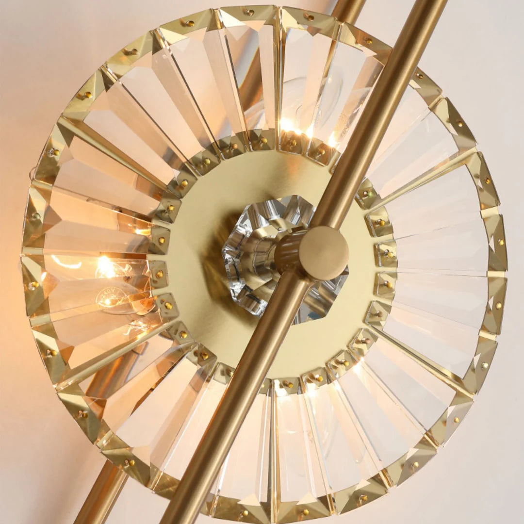 Sunflower Crystal Wall Light