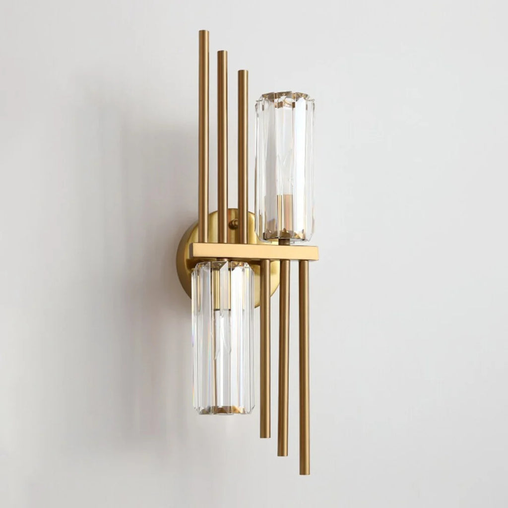 Three Crystal Wall Lamps
