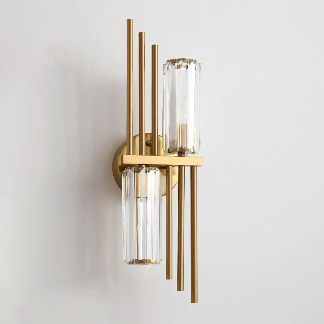 Three Crystal Wall Lamps