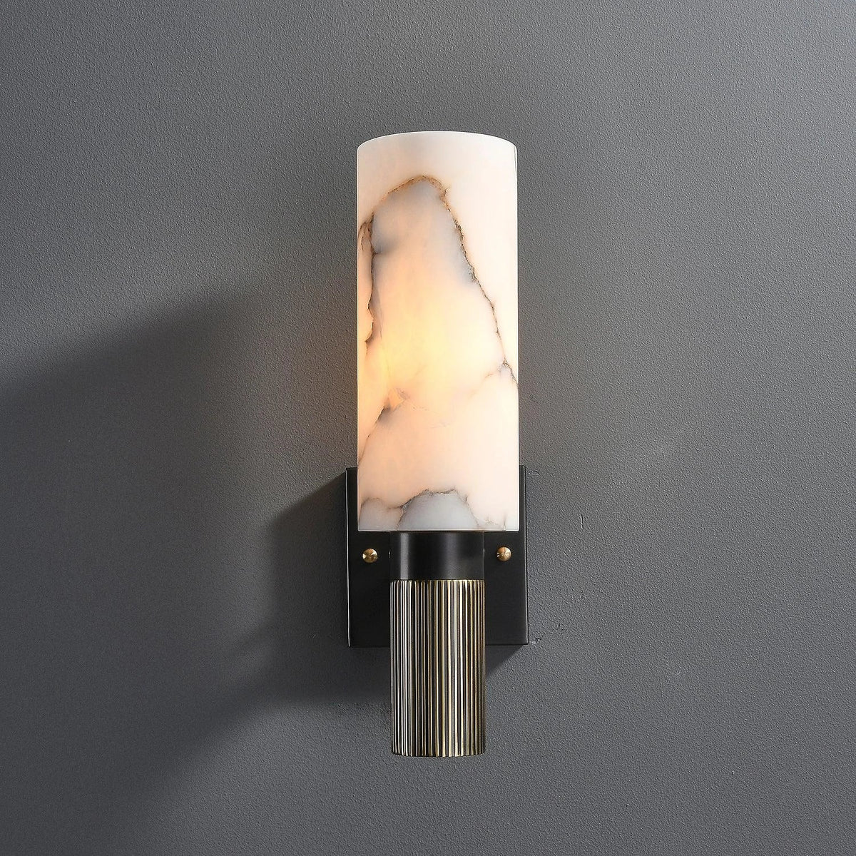 Torch Alabaster Wall Sconce