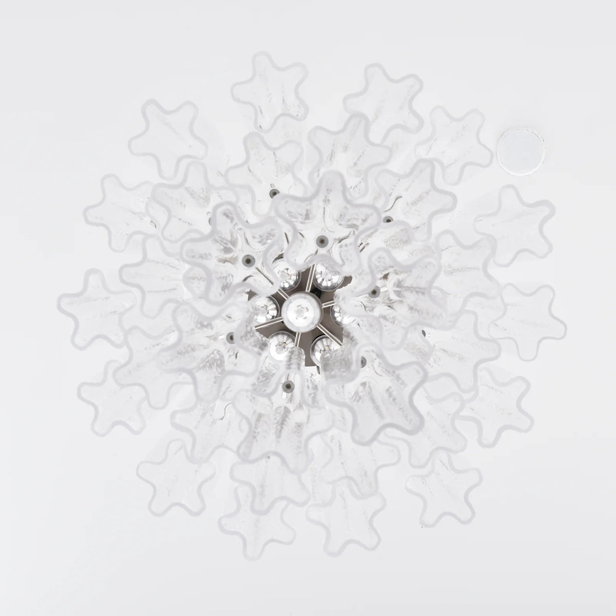 Nevara Fluted Glass Tube Clear Chandelier