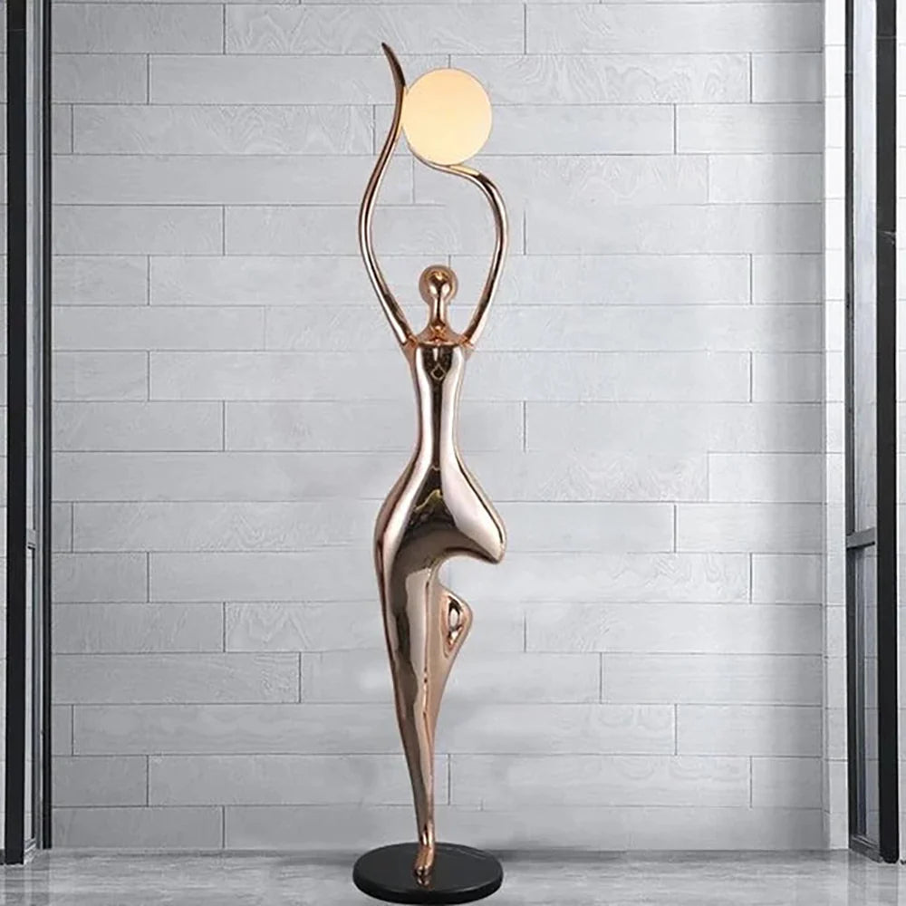 Tree Pose Yoga Sculpture Floor Lamp