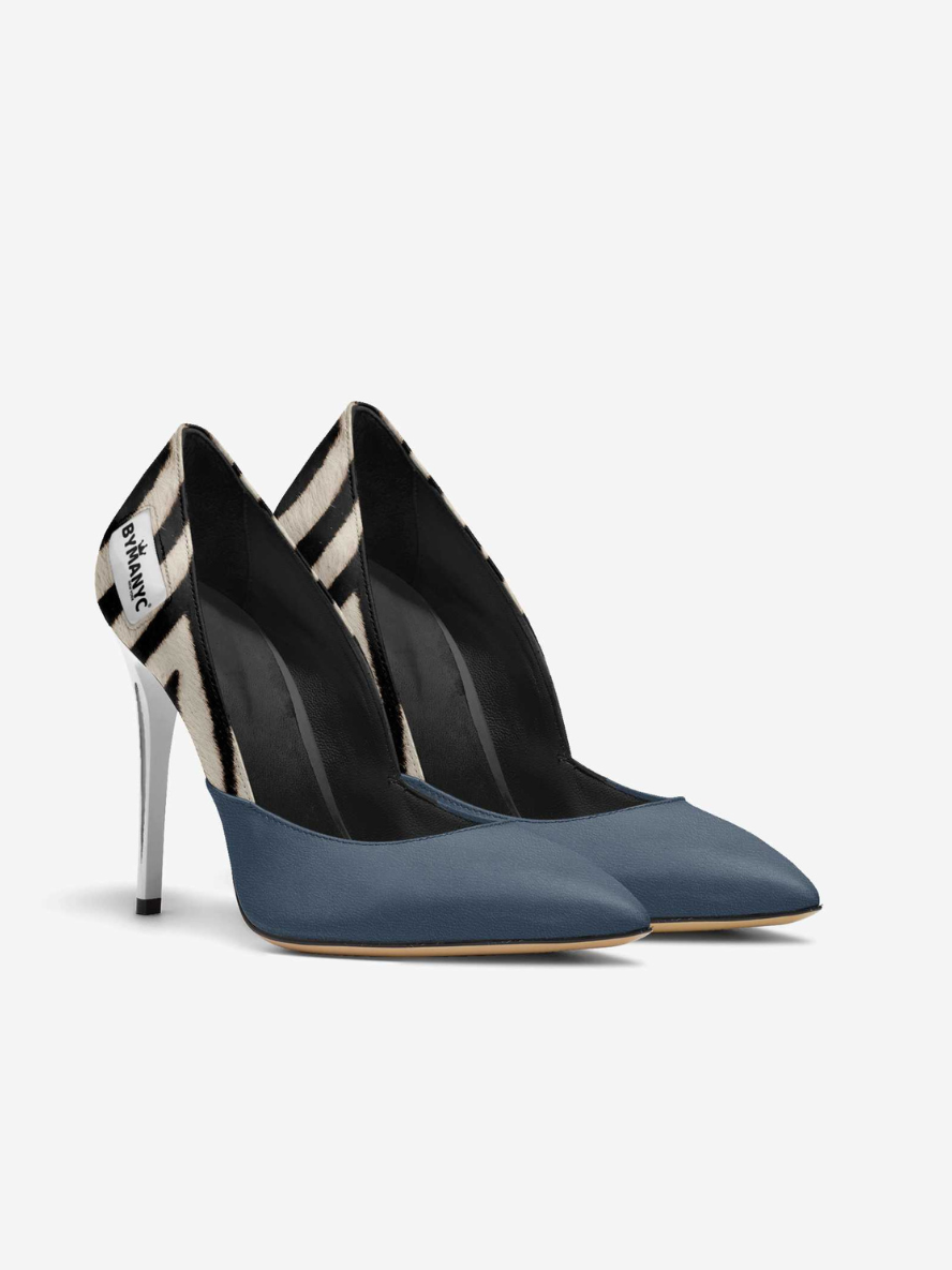 Vegan Women’s Stiletto Shoe BYMANYC ® New York – HARLEM Noir Luxe