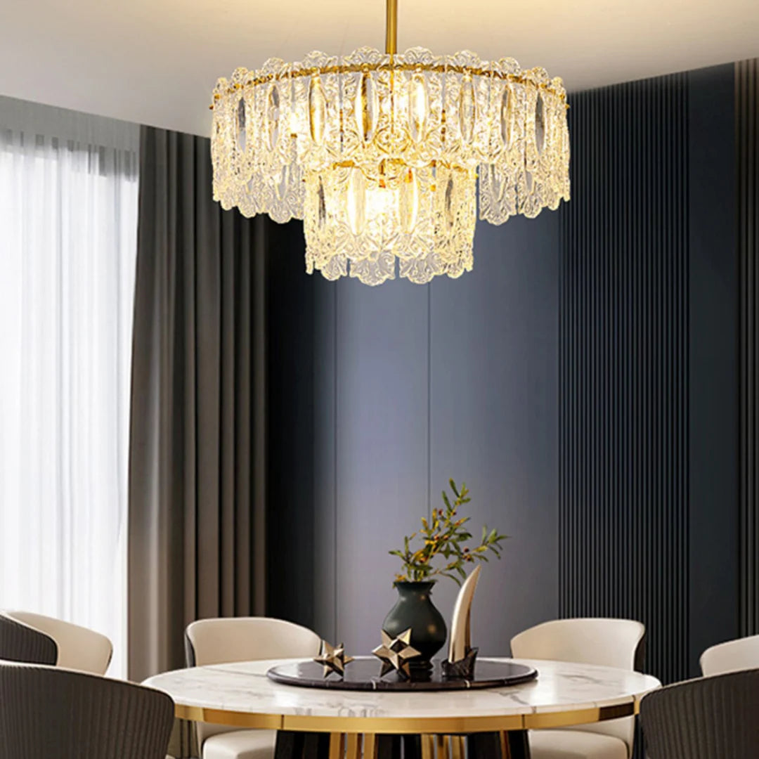 Vienna Glass Petals Chandelier