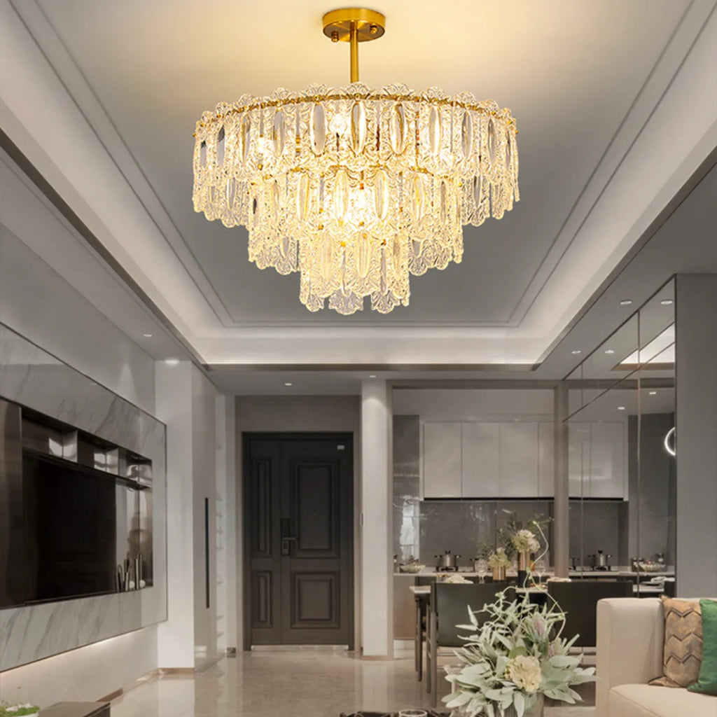 Vienna Glass Petals Chandelier