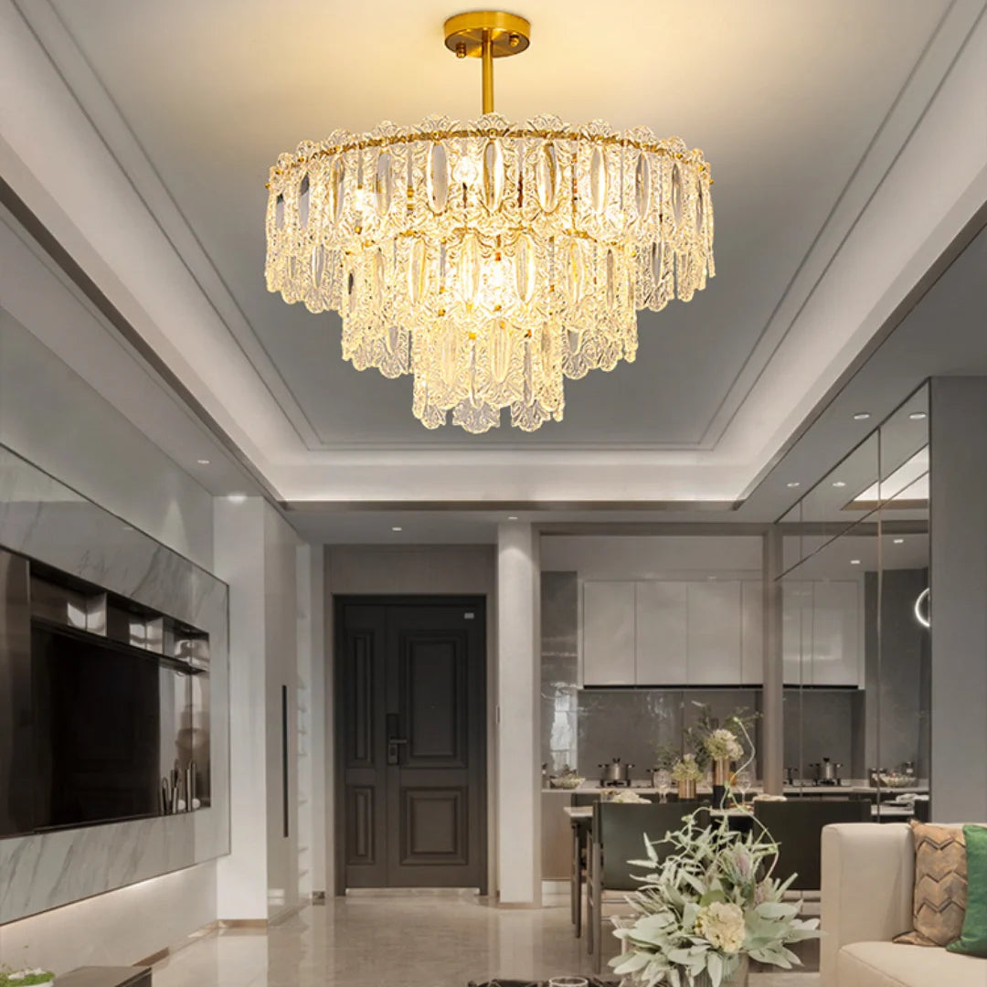 Vienna Glass Petals Chandelier