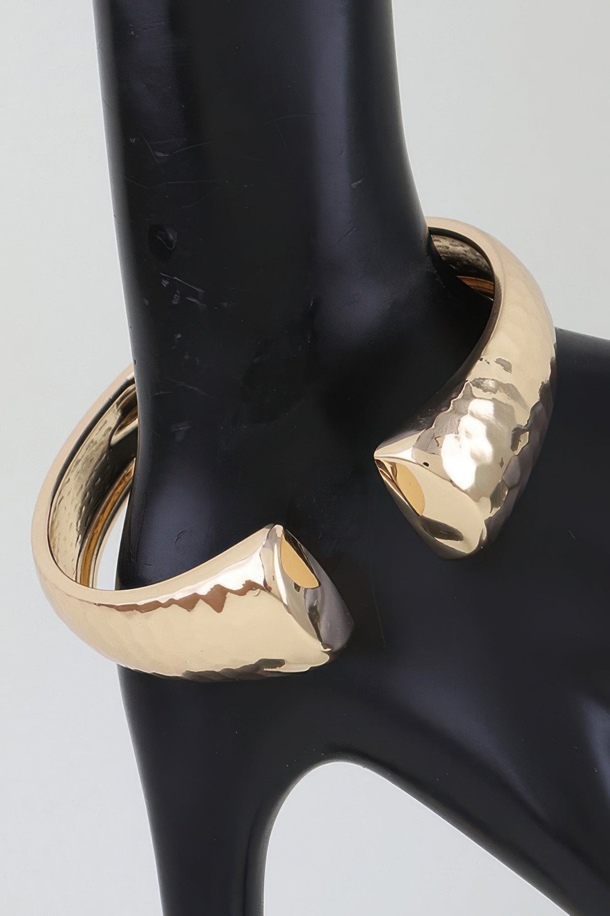 Women's Cuff Bracelet Hammered Open Clasp BYMANYC ® New York MODERN TEXTURED OPEN BANGLE - New Collection