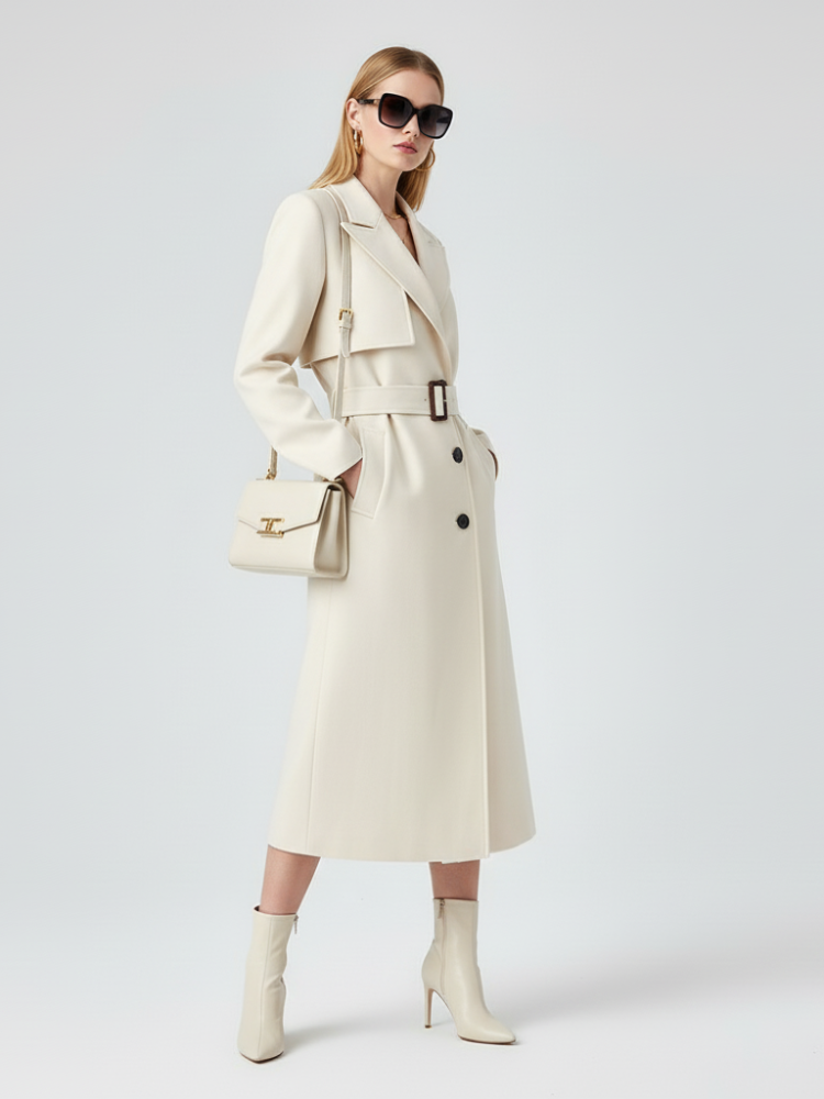 Women's Long Trench Coat FINANCIAL DISTRICT ECO COUTURE BYMANYC ® New York