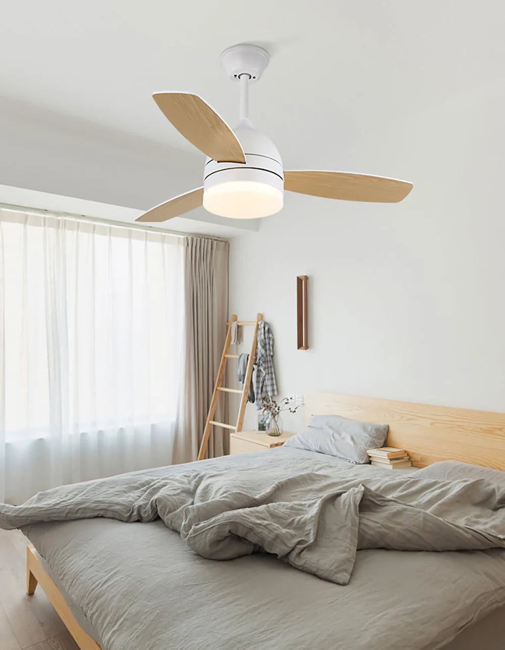 Wood Blade Ceiling Fan Light