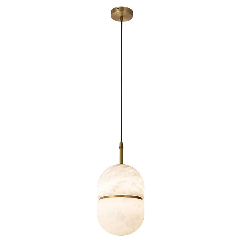 Capsule Alabaster Pendant Light