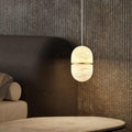 Capsule Alabaster Pendant Light