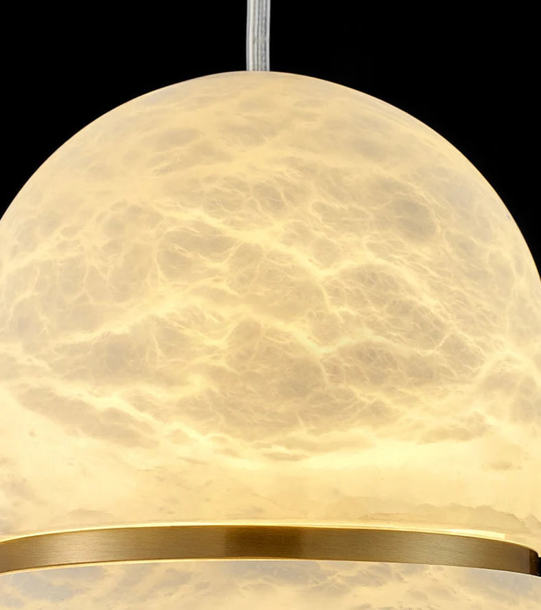 Capsule Alabaster Pendant Light