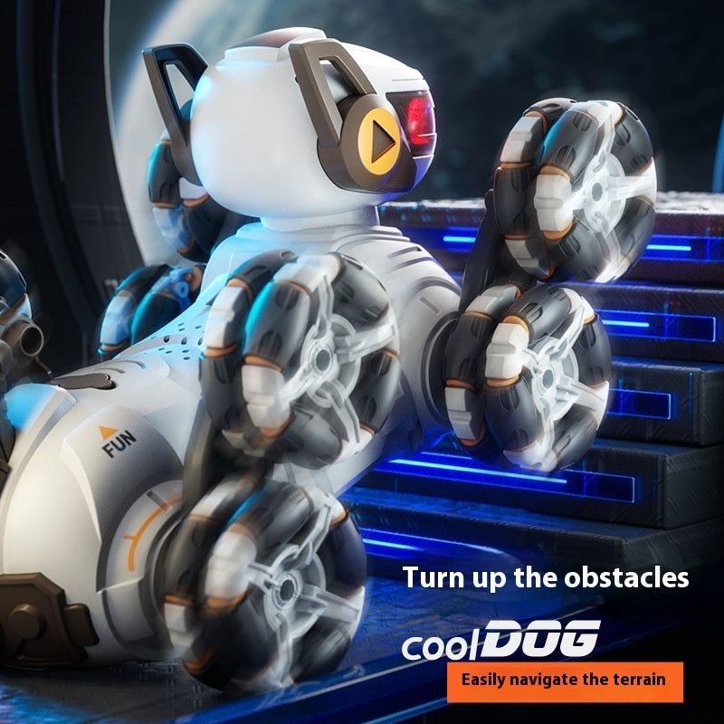 Eight-Wheel RC Robot Dog Toy — Ages 7–14