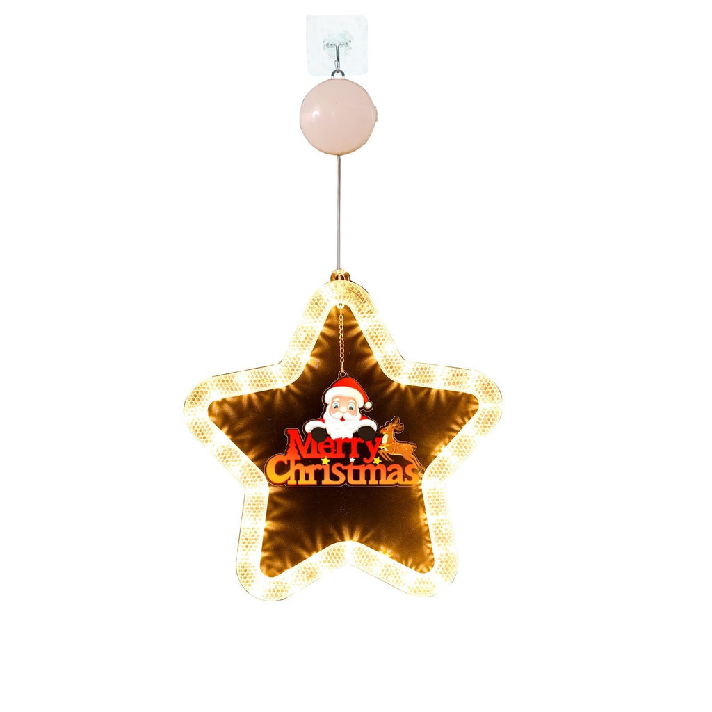 LED Christmas Star Pendant Window Door Decor
