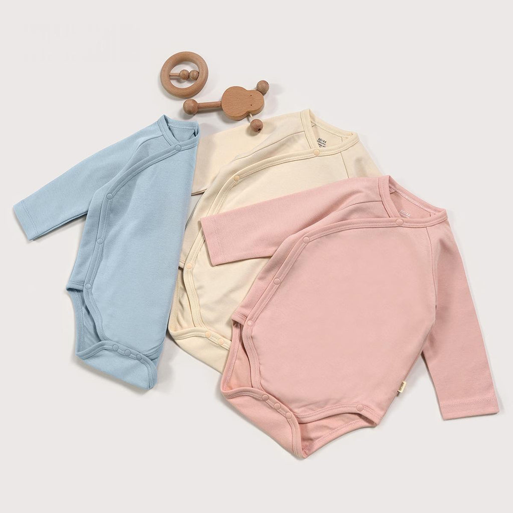 Cotton Long-Sleeve Baby Romper — 52–66 cm