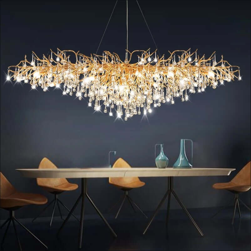 Ooze Drop-Shaped Crystal Chandelier