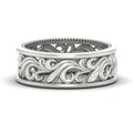 Antique Mens Wide Filigree Band