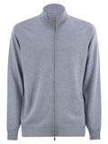 Brunello Cucinelli Men High-Necked Cashmere Cardigan With Zip