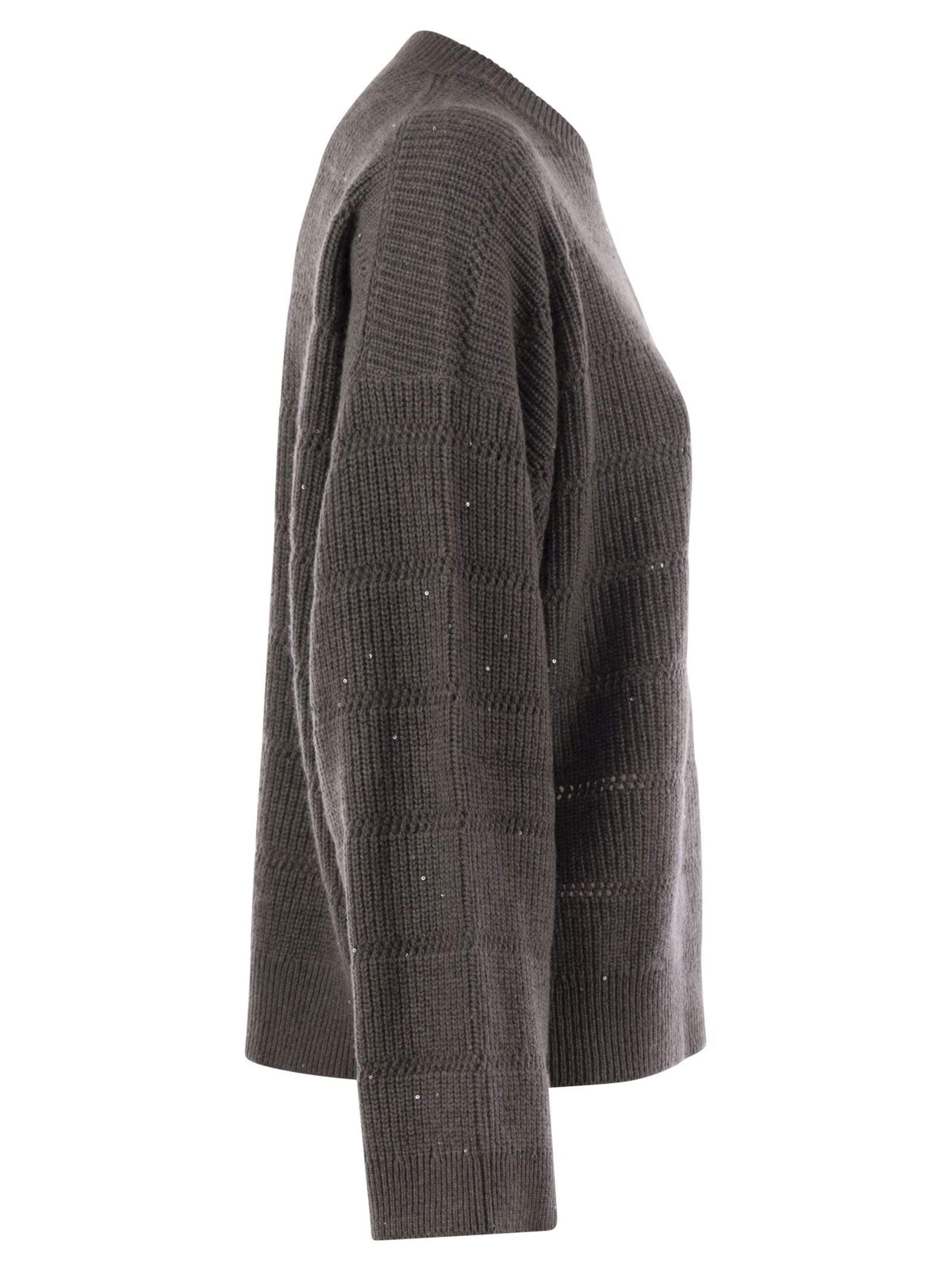 Brunello Cucinelli Women Cashmere And Wool Crew-Neck Sweater