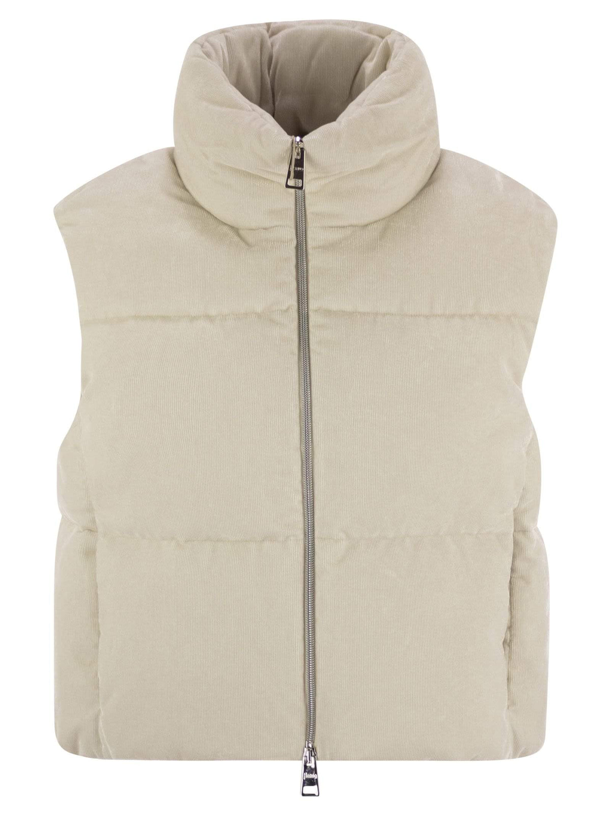 Herno Women Velvet Sleeveless Down Jacket
