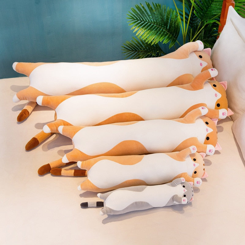 Plush Long Cat Body Pillow