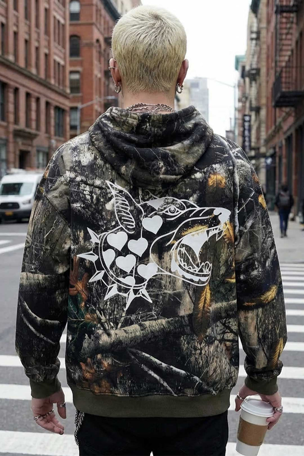 Stealth Heavyweight Oversized Unisex Camo Hoodie