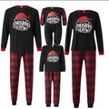 Checkered Cotton Parent-child Christmas Home Pajama Set