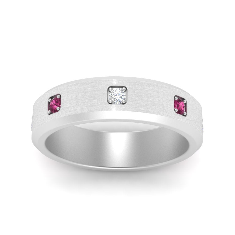 Beveled Mens Promise Ring