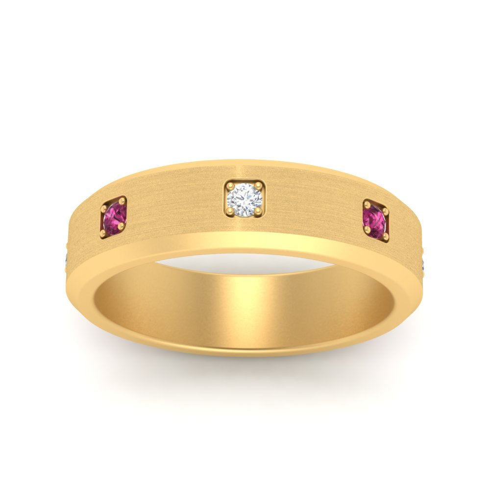 Beveled Mens Promise Ring