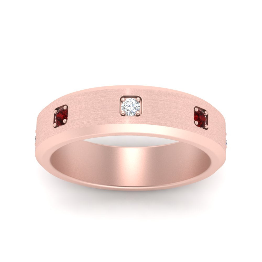 Beveled Mens Promise Ring
