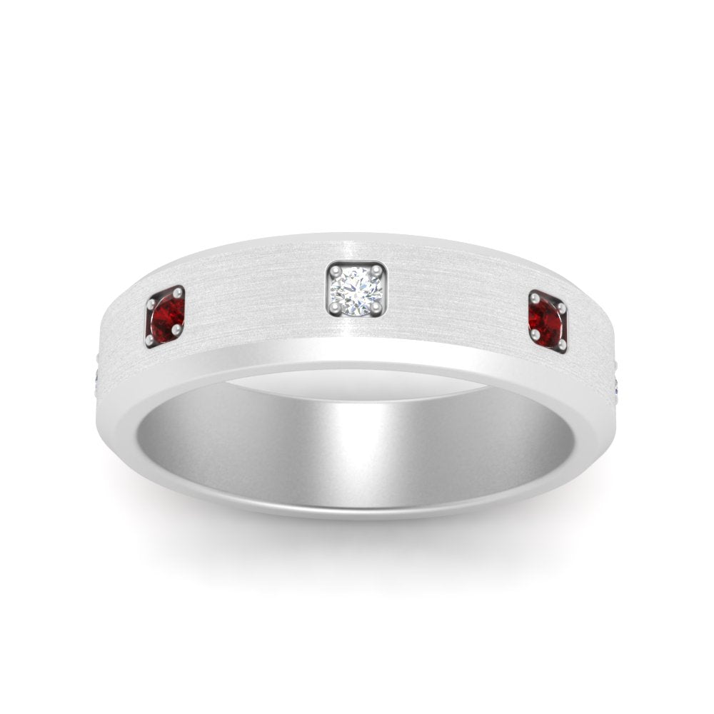 Beveled Mens Promise Ring