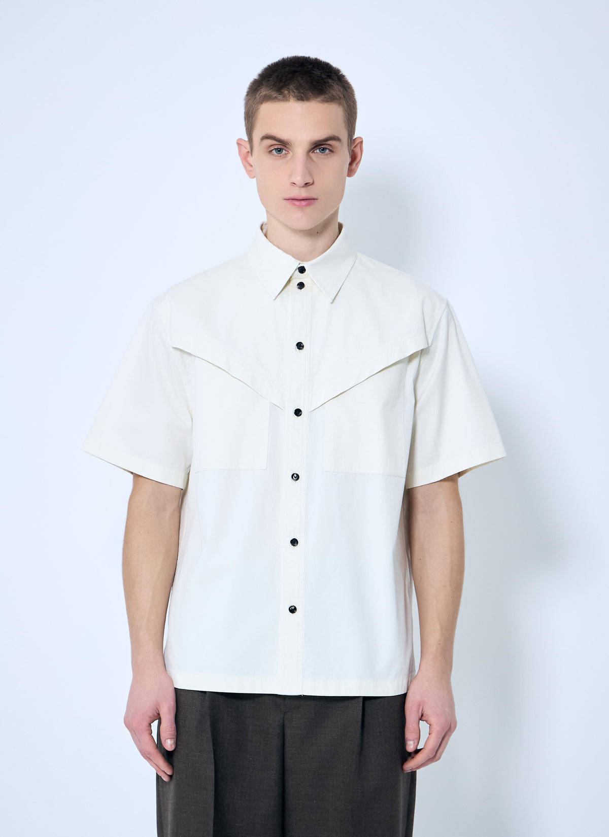 Bottega Veneta Men Light-Cotton Twill Shirt