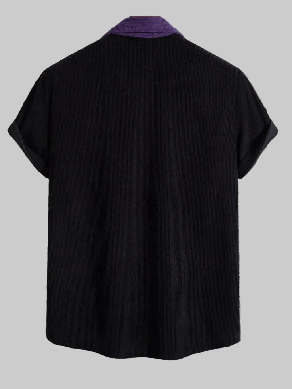 Men's Full Size Classic Color Block Short Sleeve Shirt