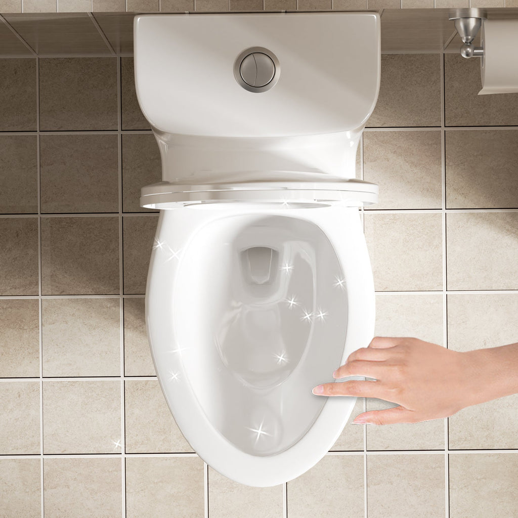 Tornado Flush One-Piece Toilet with Comfort Chair Seat - Gloss White