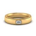 Comfort Fit Mens Milgrain Outline Ring