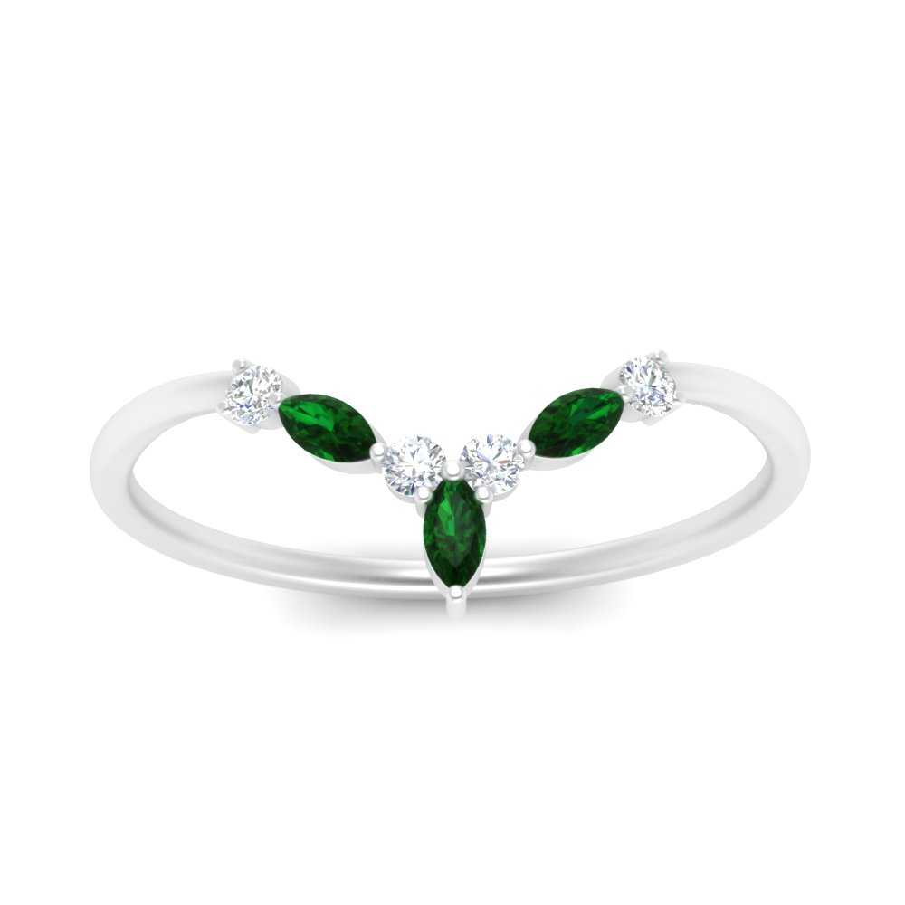 Crown Marquise And Round Band