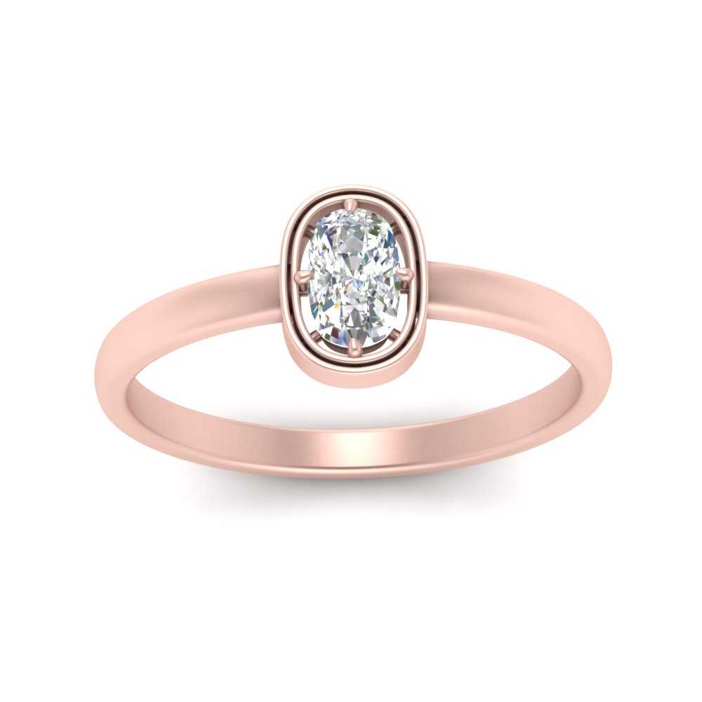 Cushion Cut Bezel Solitaire Ring