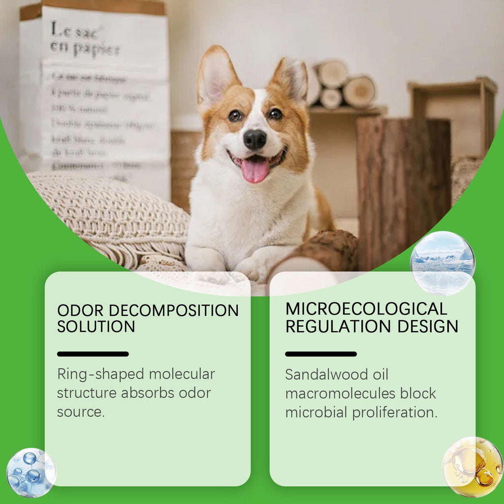Yegbong Pet Deodorizing Spray, General-Purpose Indoor Household Cleaning Spray For Cats And Dogs, Freshens The Environment With Rotating Nozzle
