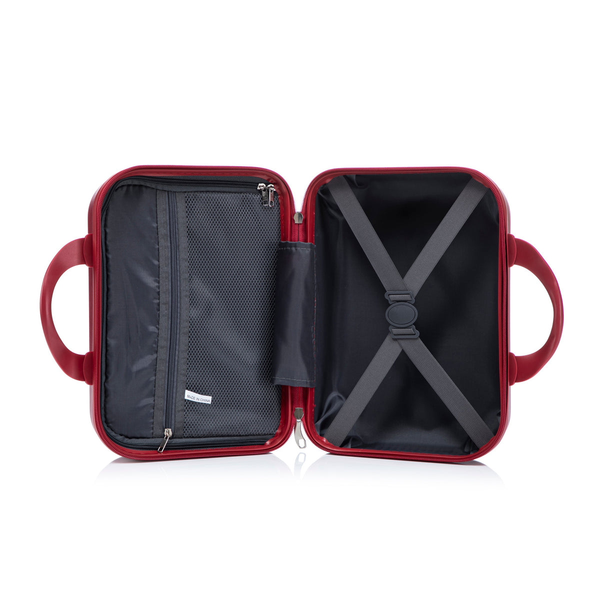 14'/20' 2 pcs ABS Spinner Wheel Luggage Set with Combination Lock and Front Opening Design