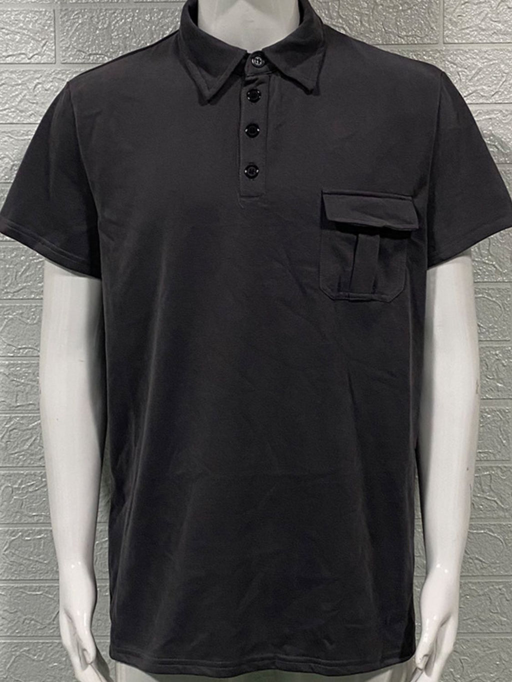 Men's Full Size Collared Neck Short Sleeve Polo Plus Size