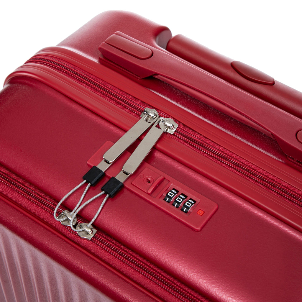 14'/20' 2 pcs ABS Spinner Wheel Luggage Set with Combination Lock and Front Opening Design